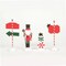 Department 56 Cross Product Village Peppermint Panache Village Figurine Set, 4 pieces 4in H